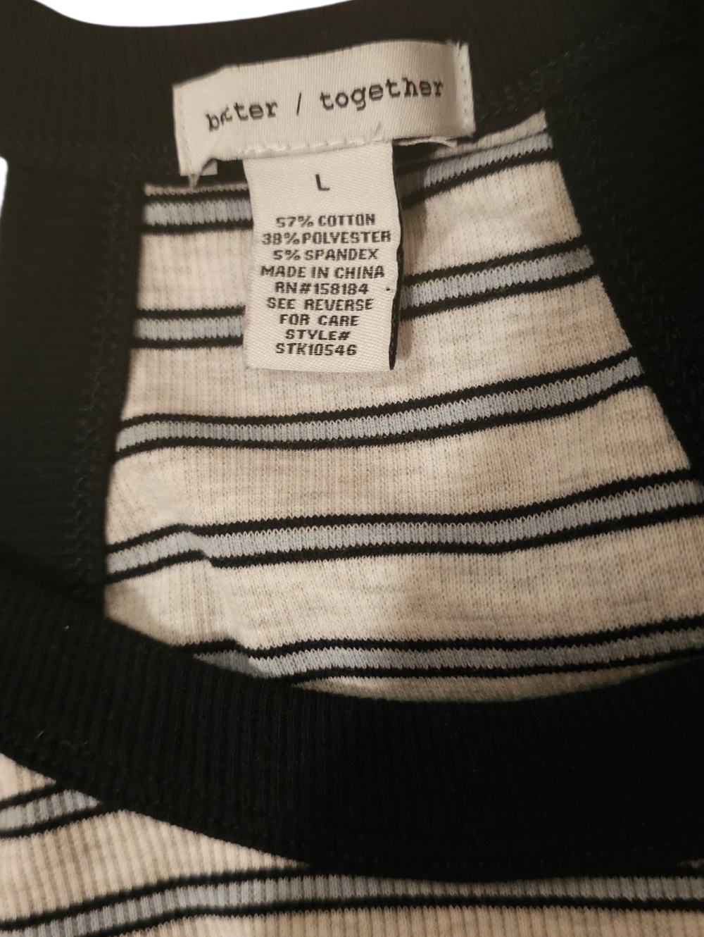 "Better Together" Striped Tank & Lounge Pant Set With Bonus Matching Headband - Picture 4 of 4